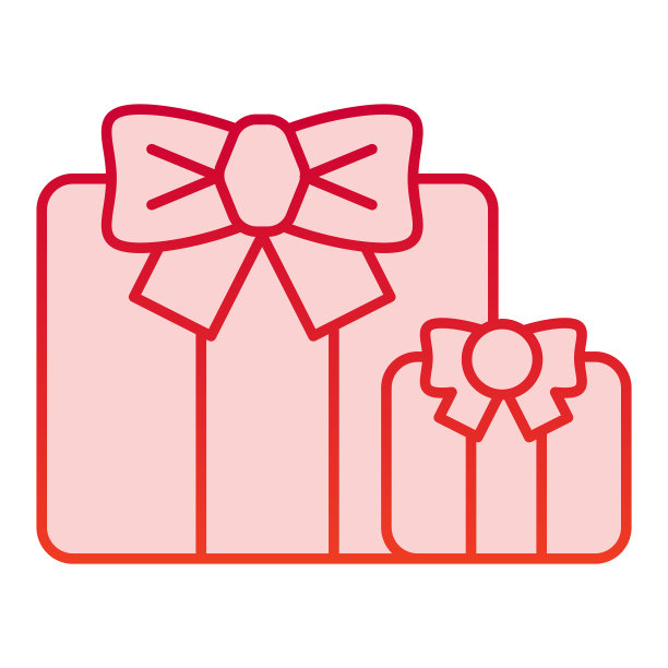 礼品颜色图标两个礼品盒象征图片下载