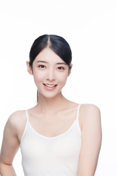 年轻亚洲女人的美丽肖像图片下载