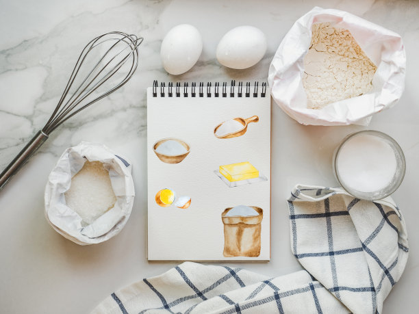 做自制蛋糕。美味健康的食物图片下载