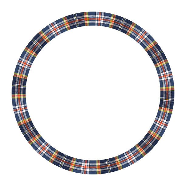 圆形框架复古图案设计模板图片下载