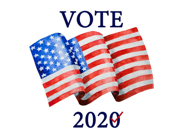 美丽的卡片与美国国旗的形象图片下载