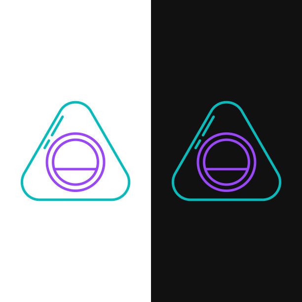 线宠物床图标孤立在白色和黑色背景。色彩斑斓的轮廓的概念。向量图片下载