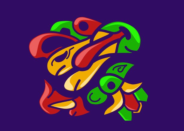 颜色抽象涂鸦图片下载