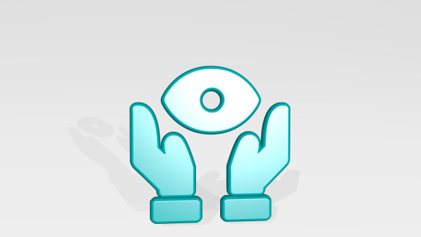 宗教曹代手与影站立。金属雕塑的3D插图在一个白色的背景与温和的纹理。教堂和建筑图片下载