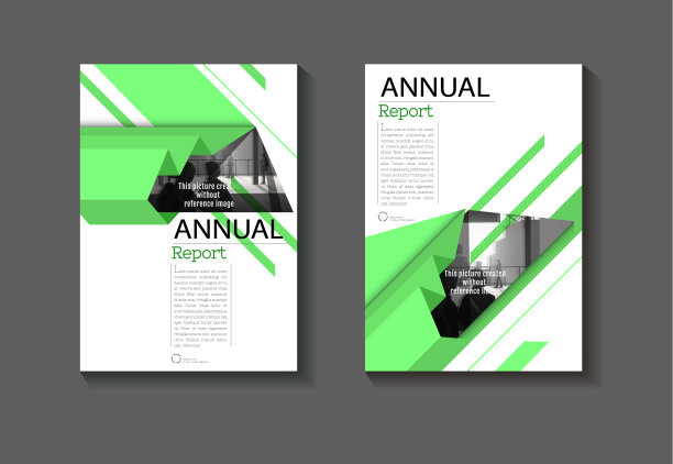 封面绿色抽象背景现代设计现代书籍封面小册子封面模板，年度报告，杂志和传单布局矢量a4图片下载