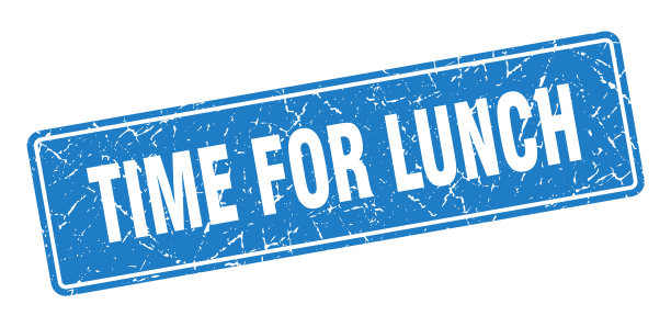 午餐时间，午餐时间，复古蓝图片下载