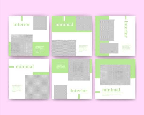 极简布局的社交媒体横幅编辑图片下载