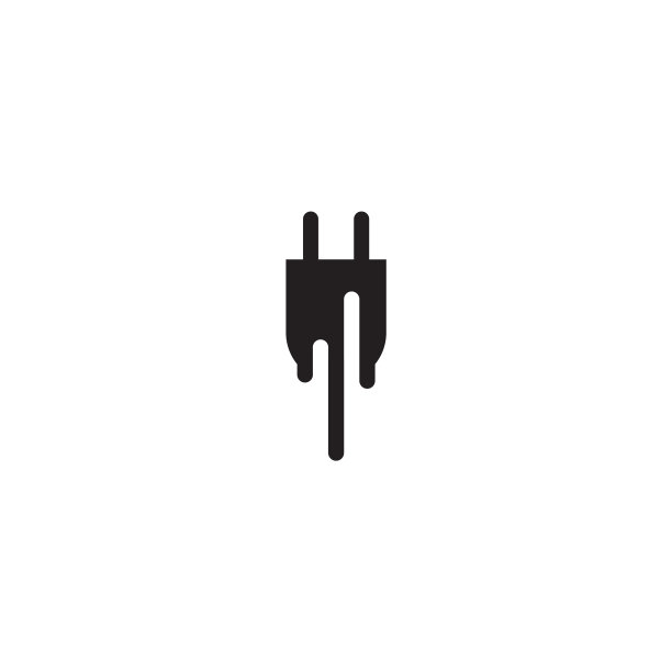 电缆插头logo设计模板图片下载