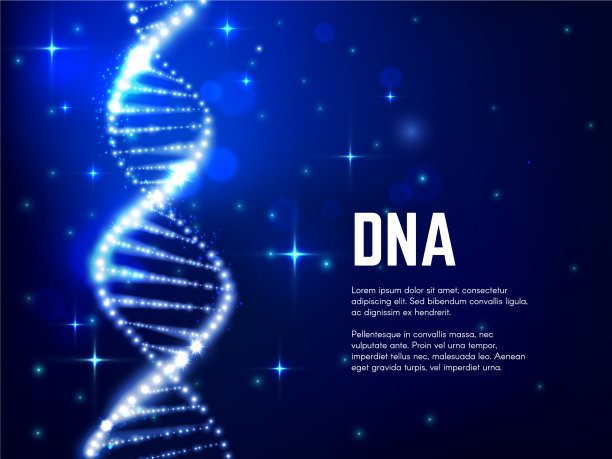 发光DNA螺旋遗传科学医学图片下载