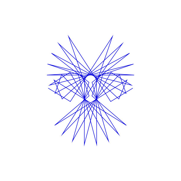 抽象的几何形状线条轮廓图片下载
