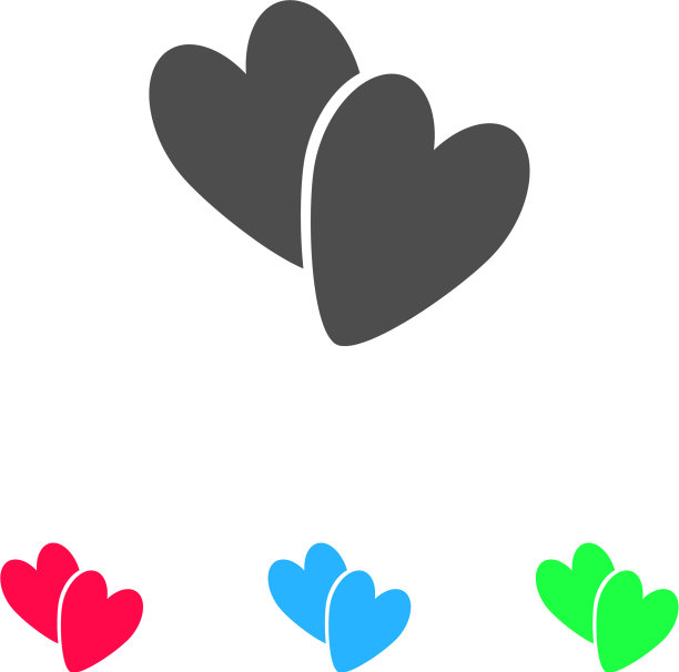 情人节心形图标图片下载