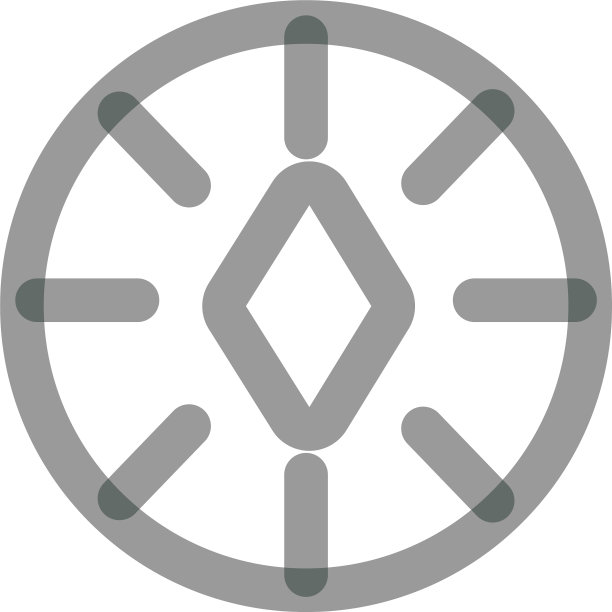 带有钻石线的赌场筹码图标图片下载