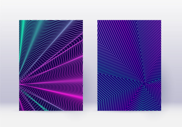 封面设计模板集抽象线条现代b图片下载