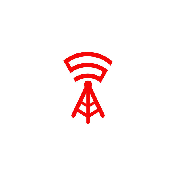 信号波图标Logo设计模板图片下载