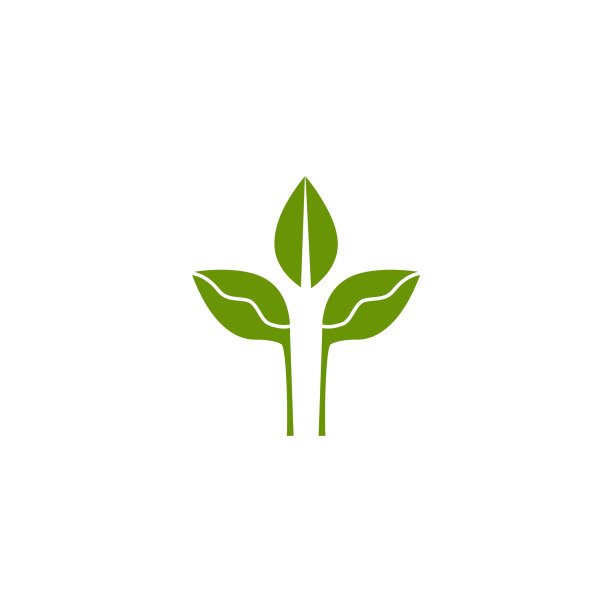 叶子图标logo设计模板图片下载