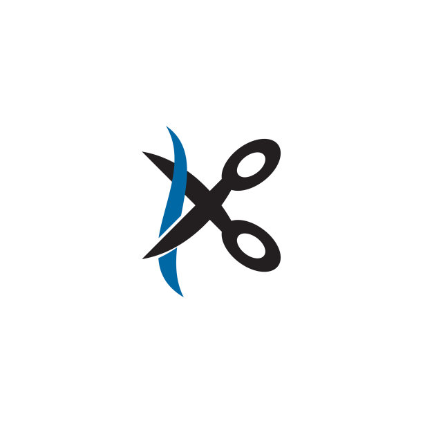 剪刀图标标志设计模板图片下载