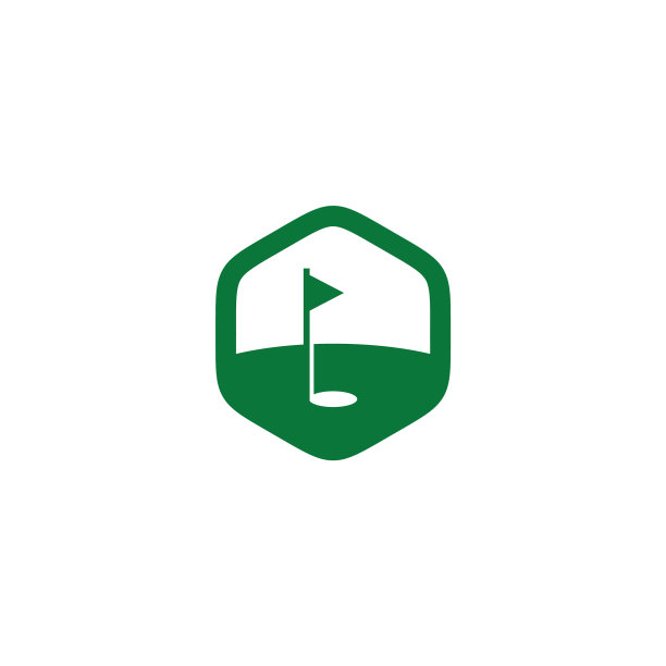 高尔夫球杆图标logo设计模板图片下载