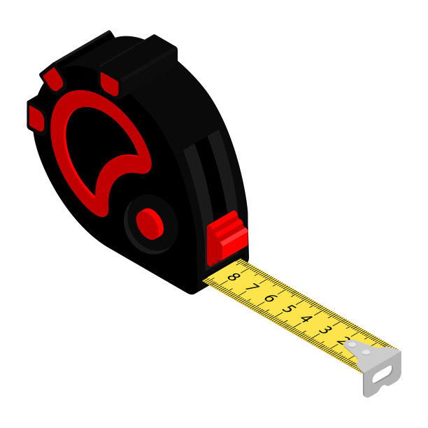 测量轮盘赌磁带孤立在白色图片下载