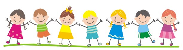 一组儿童，矢量插图图片下载