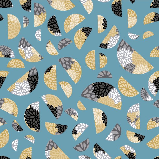 几何花拼贴无缝图案图片下载