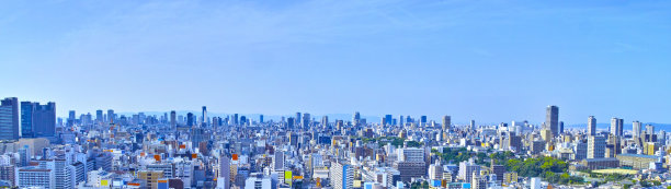 大阪的城市(全景)图片下载