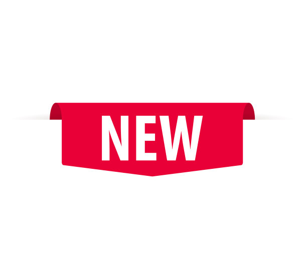 新的收集提供标签。红色贴纸孤立在白色背景上。矢量推广徽章商业设计项目图片下载