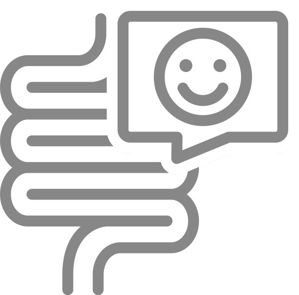 肠用快乐的脸在言语中泡线图片下载