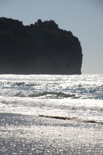 海滩上的夕阳图片下载