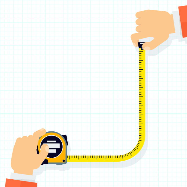 手里拿着一根丈量尺为模板图片下载