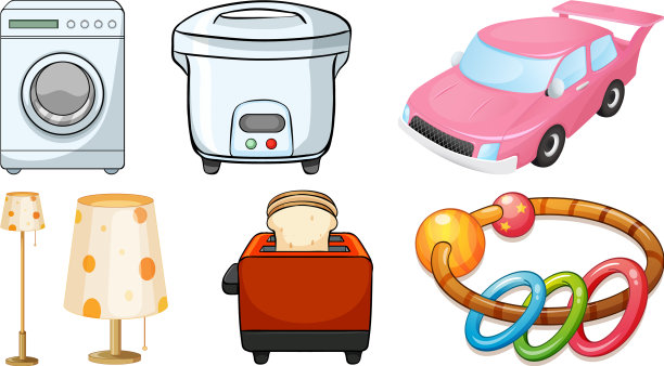 白色背景上的大型设备图片下载