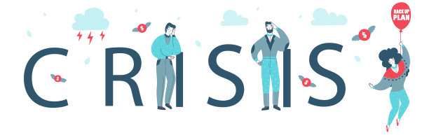 经济危机企业破产概念扁平图片下载