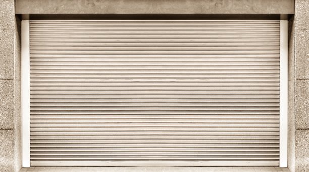 旧风化和锈迹斑斑的钢门为钢金属背景和纹理。图片下载