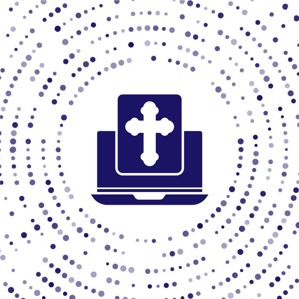 蓝十字在笔记本电脑屏幕图标隔离图片下载