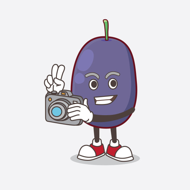 爪哇梅花卡通人物为吉祥物图片下载