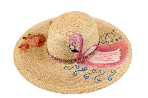 帽子装饰有强烈的颜色图片下载