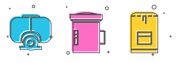 为潜水员设置潜水面罩和大手电筒图片下载