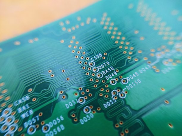 内存电路板的计算机宏特写图片下载