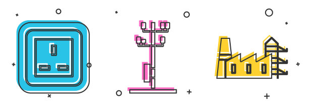 设置电源插座高压电杆图片下载