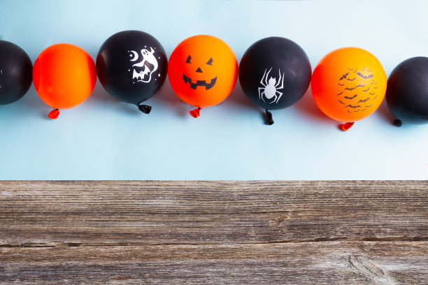 万圣节气球场景图片下载