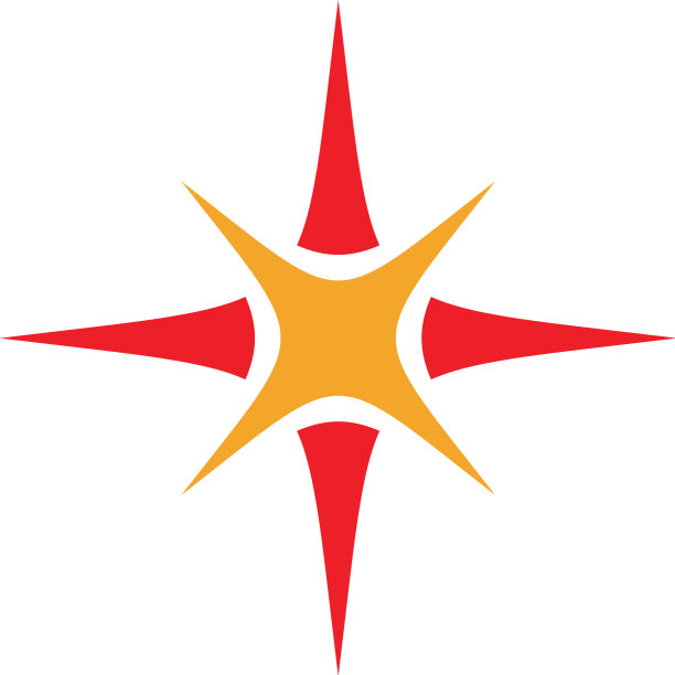闪亮星形logo模板设计EPS图片下载