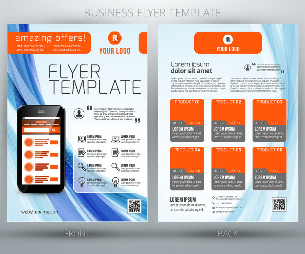 摘要商业传单宣传册模板eps10图片下载