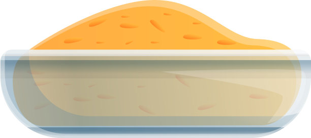 麦片碗图标卡通风格图片下载