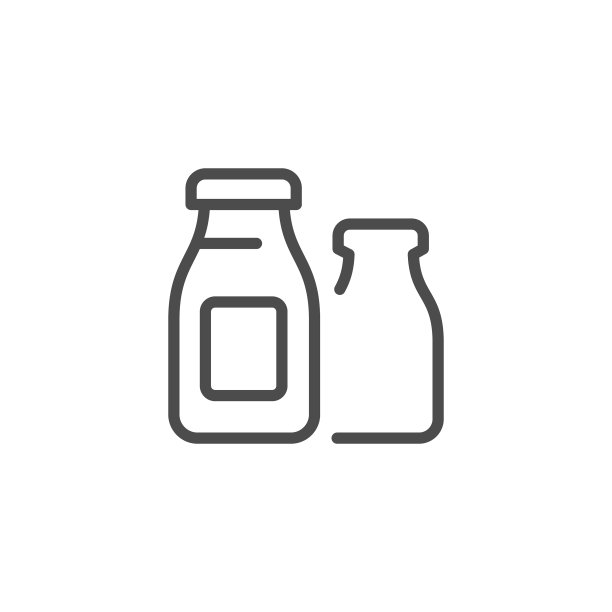 开菲尔瓶线轮廓图标图片下载