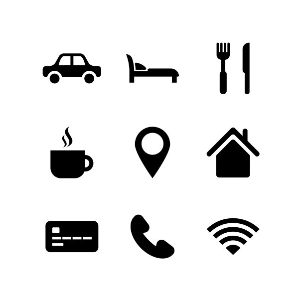 旅游图标设置为黑色图片下载