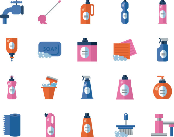 捆绑消毒剂设置图标图片下载