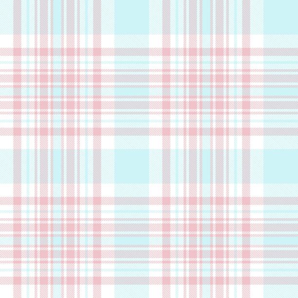 粉红色格纹格子无缝模式图片下载