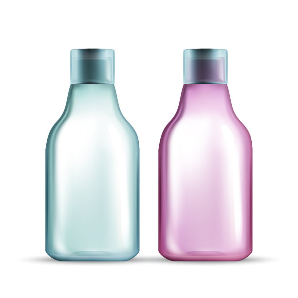 胶束水化妆品液体容器向量图片下载