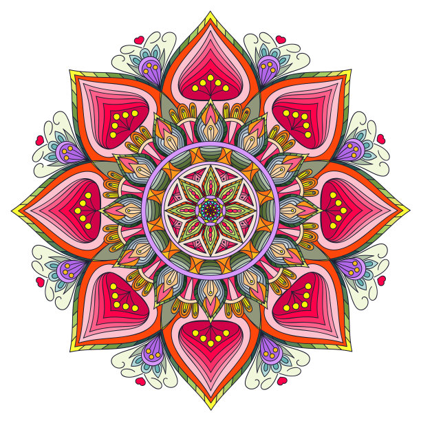 曼荼罗斋月卡里姆复古装饰图片下载