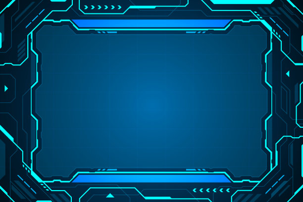 框架抽象技术未来界面hud矢量设计。图片下载