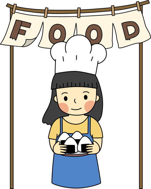 日本餐厅和厨师饭团图片下载